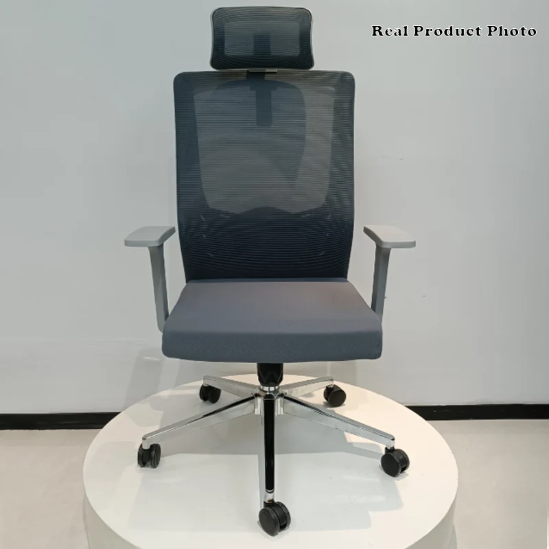 Modern High-Back Ergonomic Desk Chair: Minimalist Height-Adjustable Office Chair For Home Office