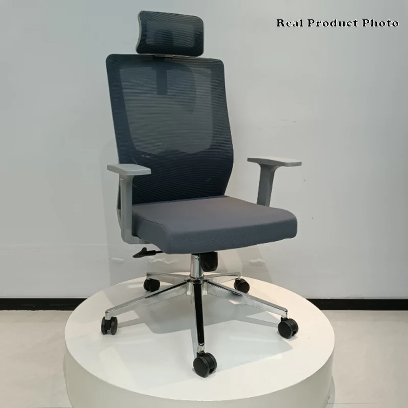 Modern High-Back Ergonomic Desk Chair: Minimalist Height-Adjustable Office Chair For Home Office