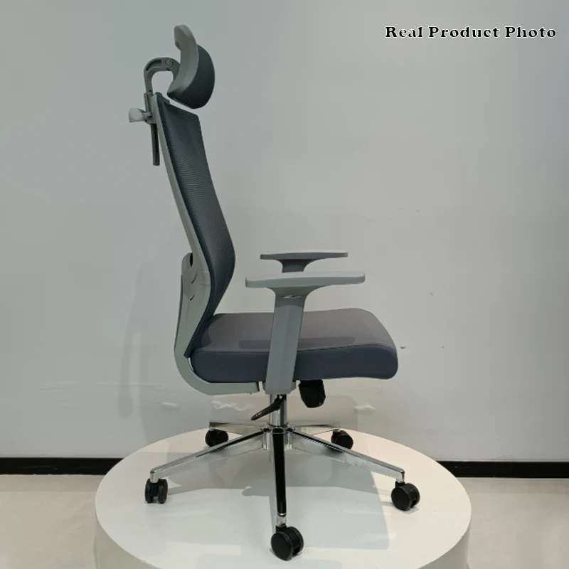 Modern High-Back Ergonomic Desk Chair: Minimalist Height-Adjustable Office Chair For Home Office