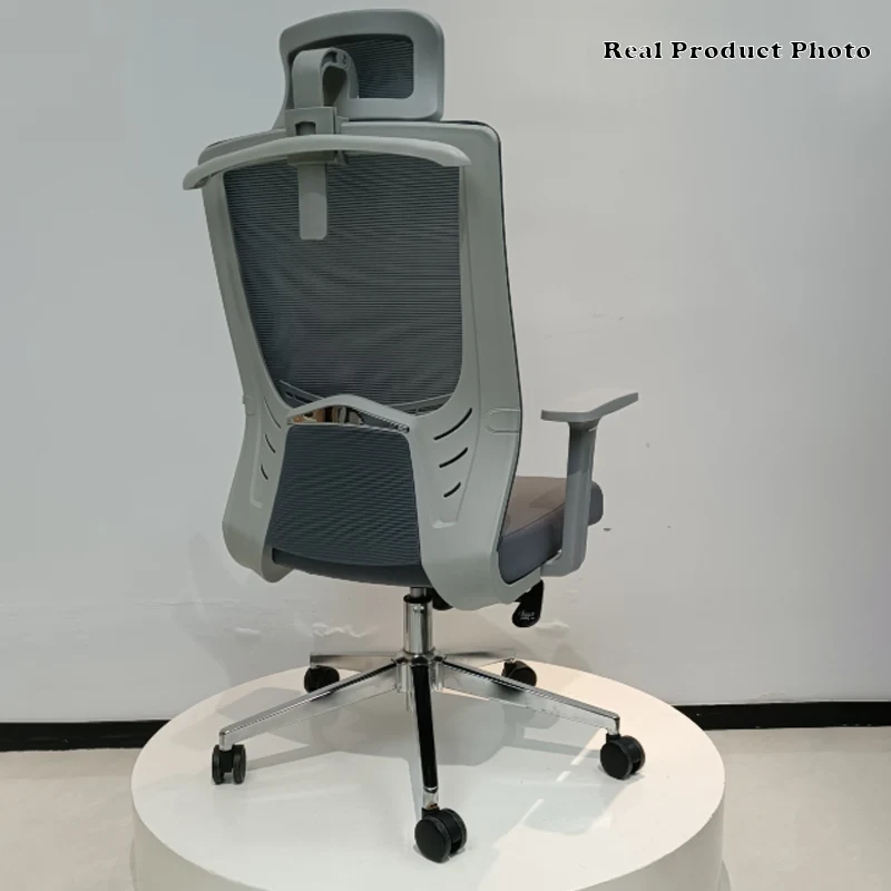 Modern High-Back Ergonomic Desk Chair: Minimalist Height-Adjustable Office Chair For Home Office