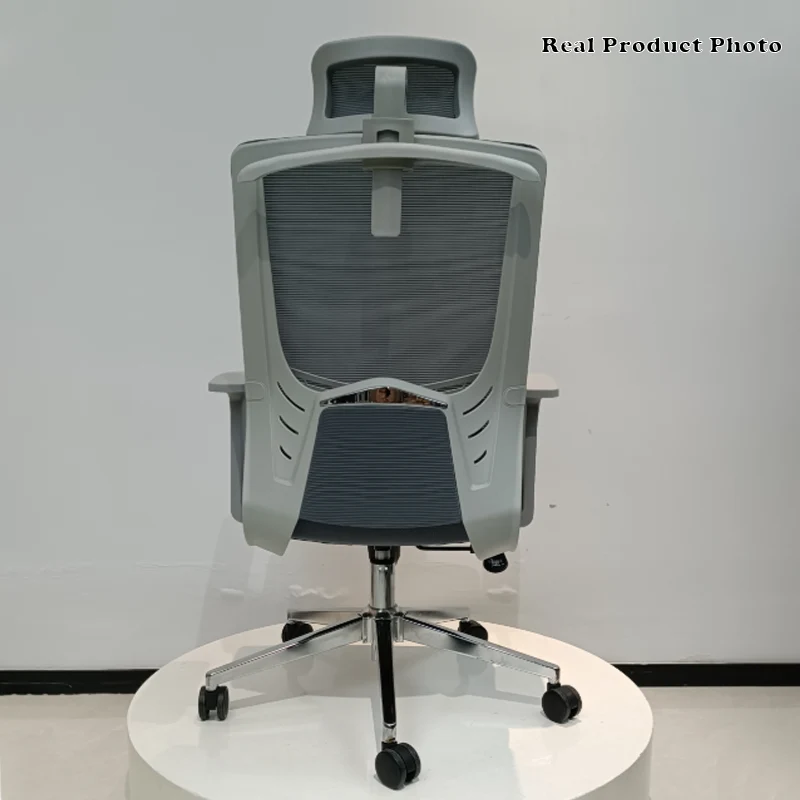 Modern High-Back Ergonomic Desk Chair: Minimalist Height-Adjustable Office Chair For Home Office