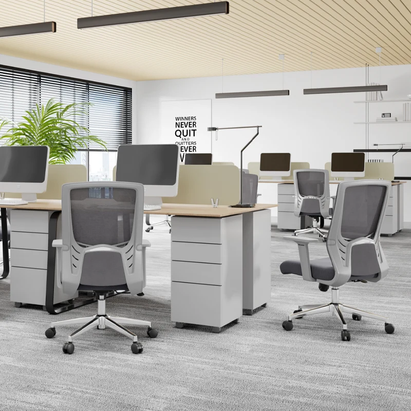 Modern Minimalist Mid-Back Ergonomic Desk Chair: Silent-Rolling Height-Adjustable Office Chair For Home Office