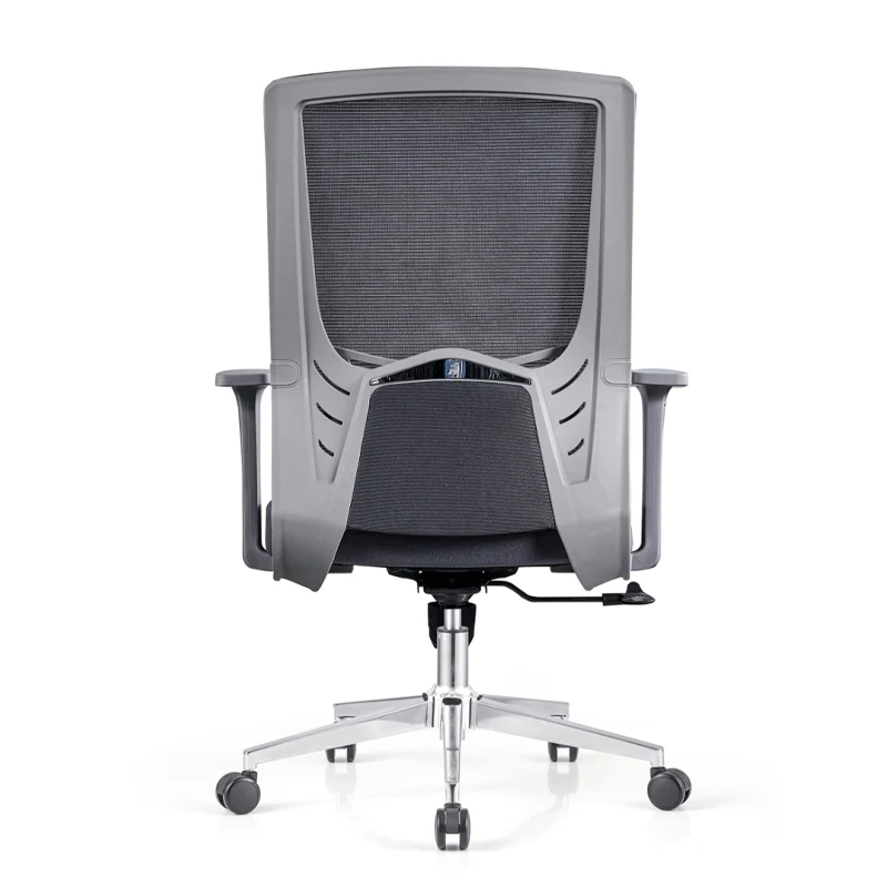 Modern Minimalist Mid-Back Ergonomic Desk Chair: Silent-Rolling Height-Adjustable Office Chair For Home Office