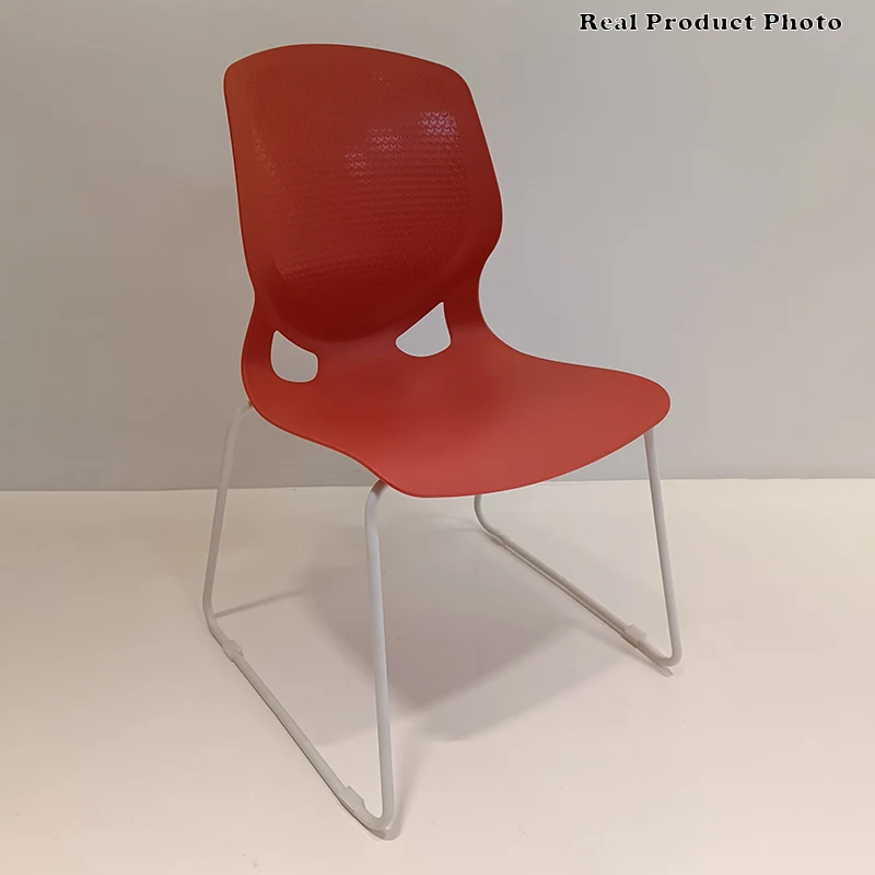 Modern Minimalist Backrest Office Chair: One-Piece PP Construction - Multi-Color Training Chair For Home Office