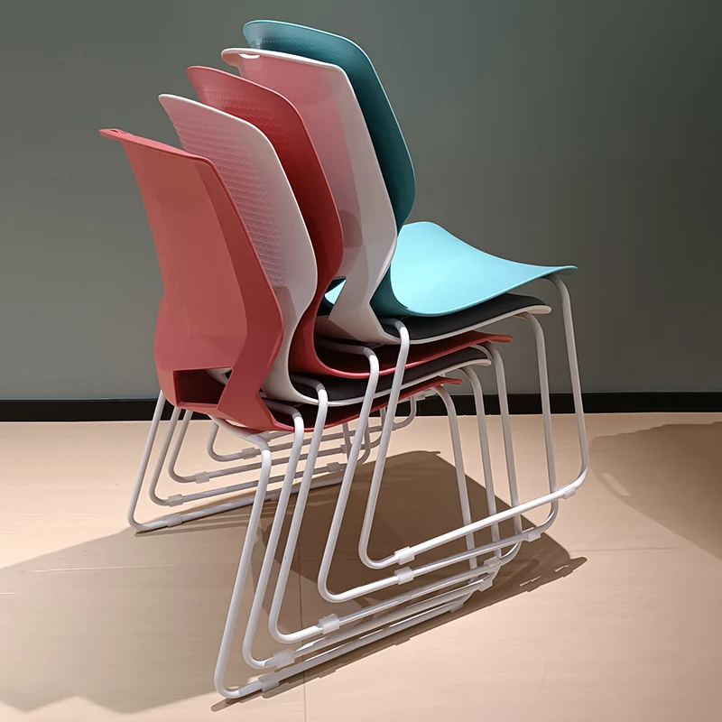 Modern Minimalist Backrest Office Chair: One-Piece PP Construction - Multi-Color Training Chair For Home Office