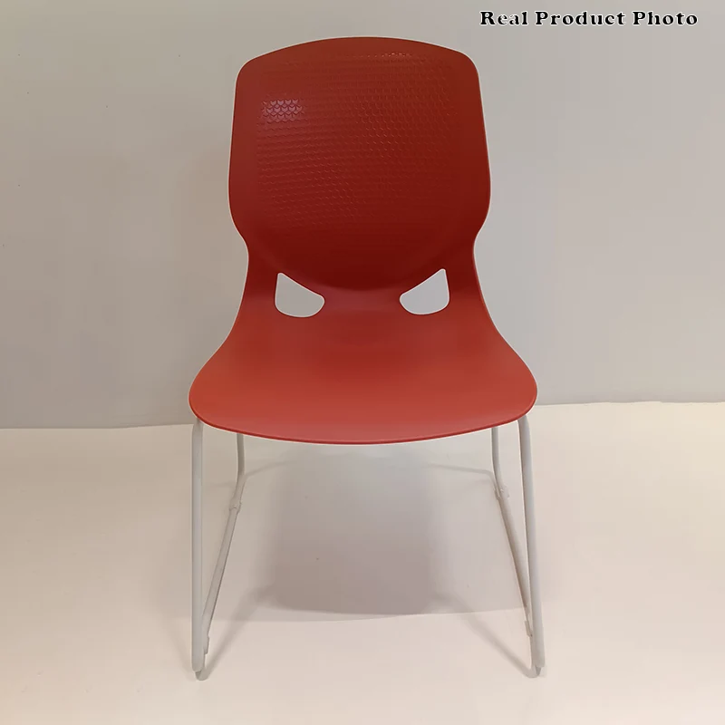 Modern Minimalist Backrest Office Chair: One-Piece PP Construction - Multi-Color Training Chair For Home Office
