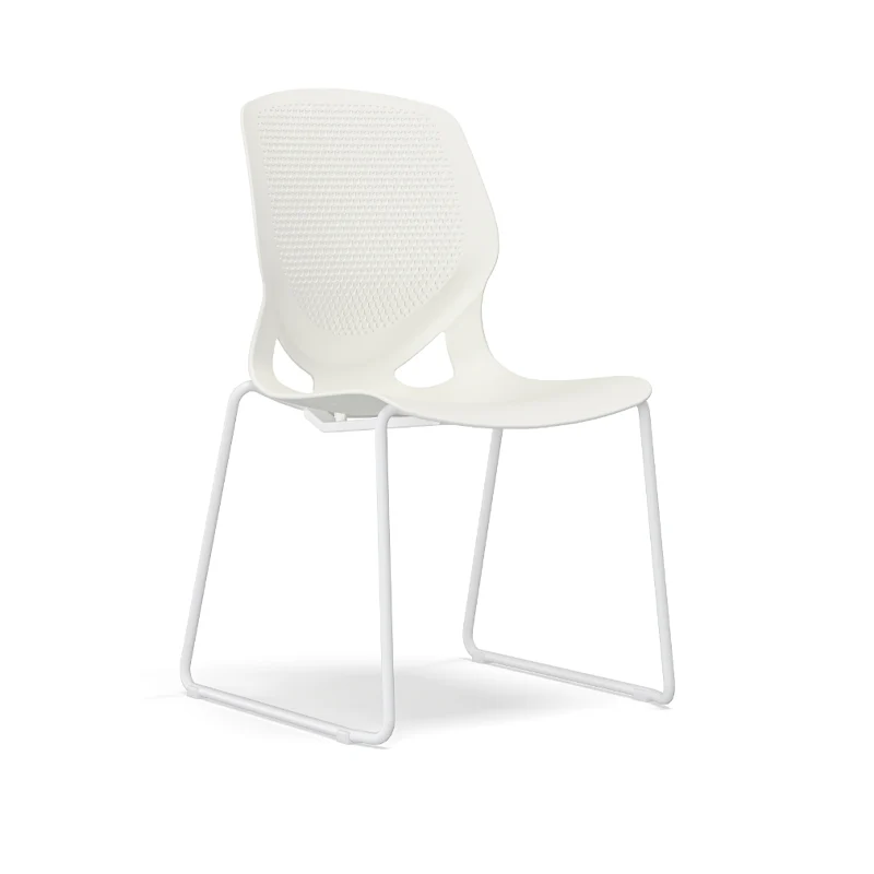 Modern Minimalist Backrest Office Chair: One-Piece PP Construction - Multi-Color Training Chair For Home Office