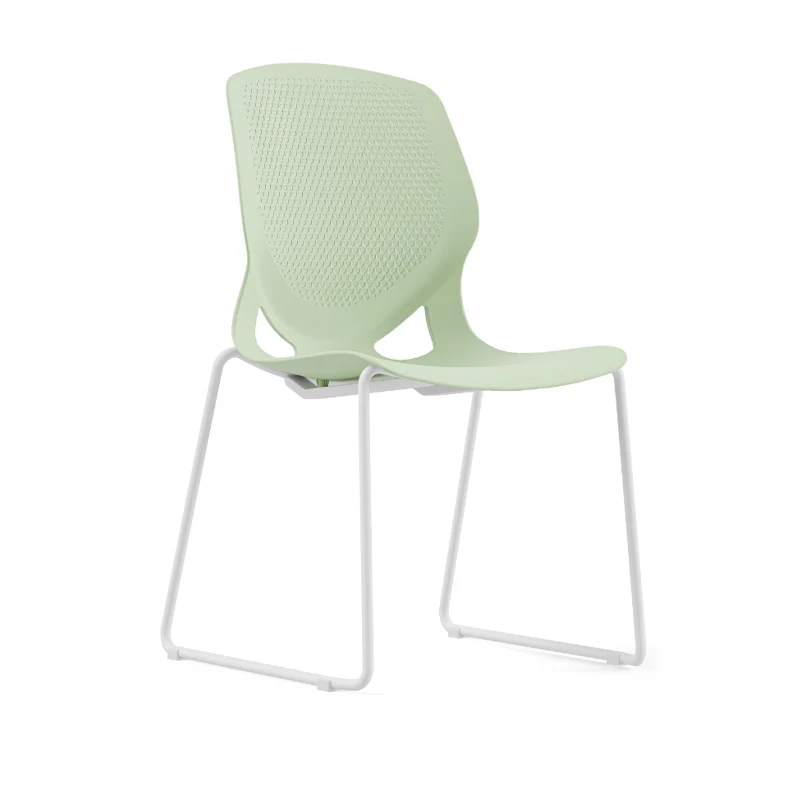 Modern Minimalist Backrest Office Chair: One-Piece PP Construction - Multi-Color Training Chair For Home Office