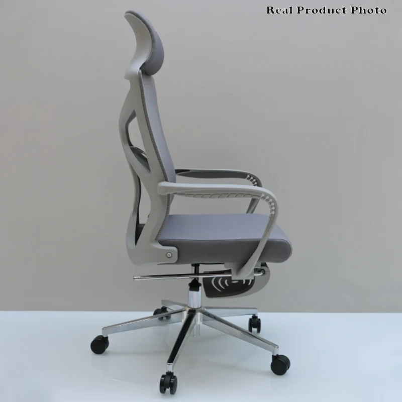 Modern Minimalist High-Back Desk Chair: Breathable Mesh Fabric - Lumbar Support Ergonomic Office Chair For Home Office