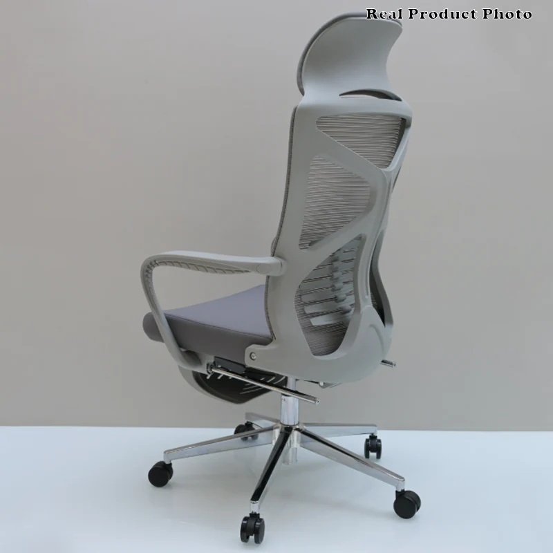 Modern Minimalist High-Back Desk Chair: Breathable Mesh Fabric - Lumbar Support Ergonomic Office Chair For Home Office