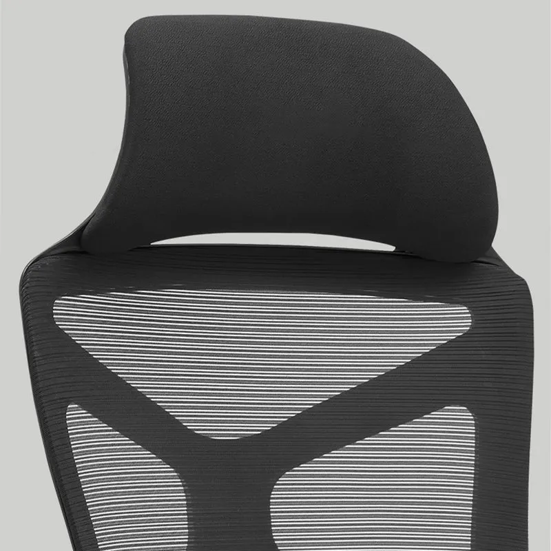 Modern Minimalist Ergonomic Office Chair: Lumbar Support Design - Height-Adjustable High-Back Desk Chair For Home Office
