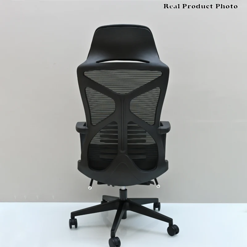 Modern Minimalist Ergonomic Office Chair: Lumbar Support Design - Height-Adjustable High-Back Desk Chair For Home Office