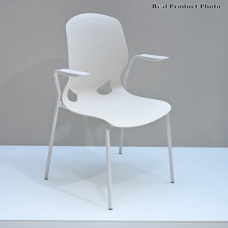 Scandinavian Colorful Desk Chair: Contemporary Ergonomic Back Chair For Home Office