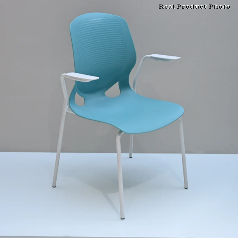 Scandinavian Colorful Desk Chair: Contemporary Ergonomic Back Chair For Home Office