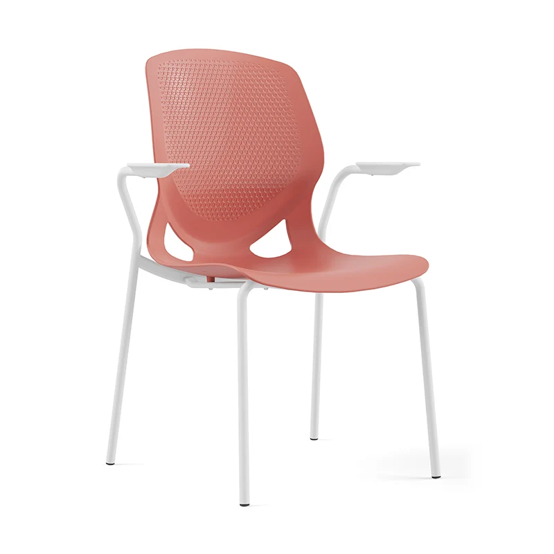 Scandinavian Colorful Desk Chair: Contemporary Ergonomic Back Chair For Home Office