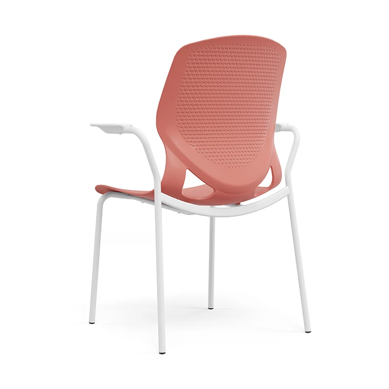 Scandinavian Colorful Desk Chair: Contemporary Ergonomic Back Chair For Home Office