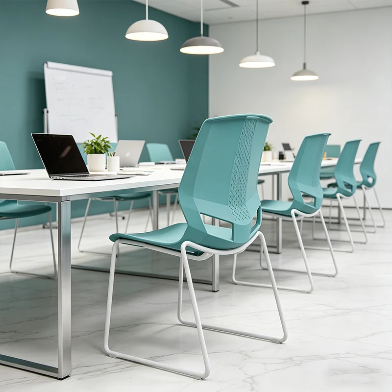INS-Style Macaron Desk Chair: Scandinavian Training Chair - Minimalist Back Chair For Home Office