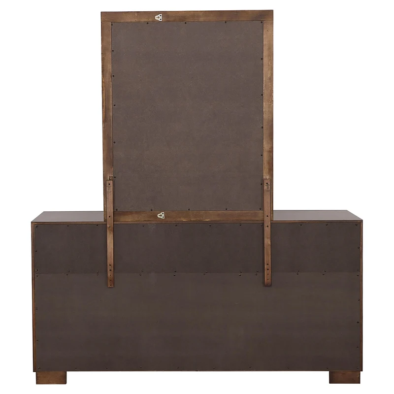 Coaster Furniture Jessica 200713M 6-Drawer Dresser with Mirror - Cappuccino