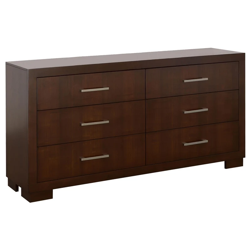 Coaster Furniture Jessica 200713 6-Drawer Dresser - Cappuccino