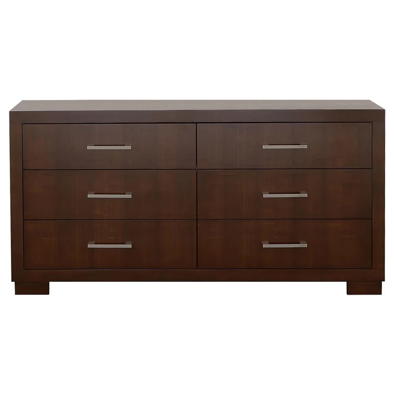 Coaster Furniture Jessica 200713 6-Drawer Dresser - Cappuccino