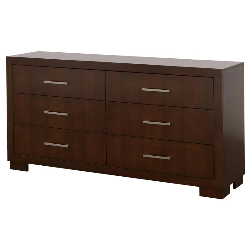 Coaster Furniture Jessica 200713 6-Drawer Dresser - Cappuccino
