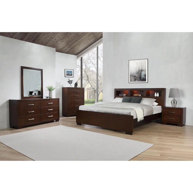 Coaster Furniture Jessica 200713 6-Drawer Dresser - Cappuccino