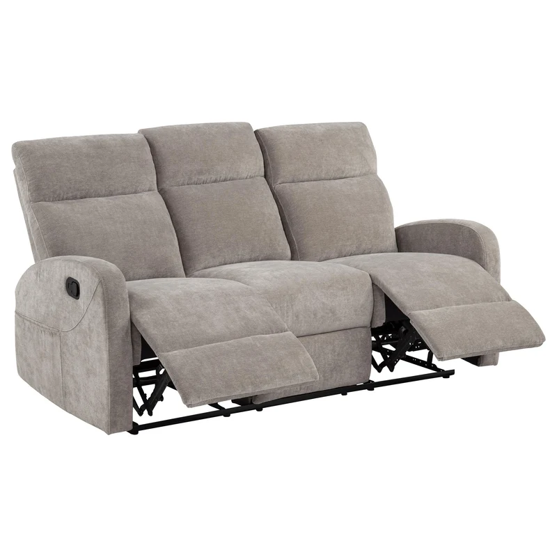 Coaster Furniture Hamilton 603371 Chenille Upholstered Manual Reclining Sofa - Sand