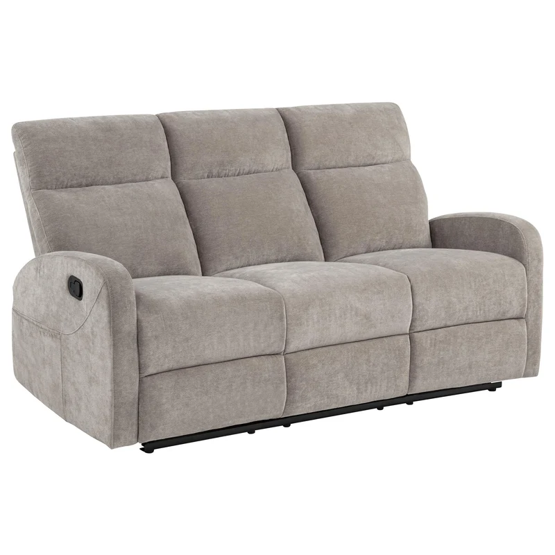 Coaster Furniture Hamilton 603371 Chenille Upholstered Manual Reclining Sofa - Sand
