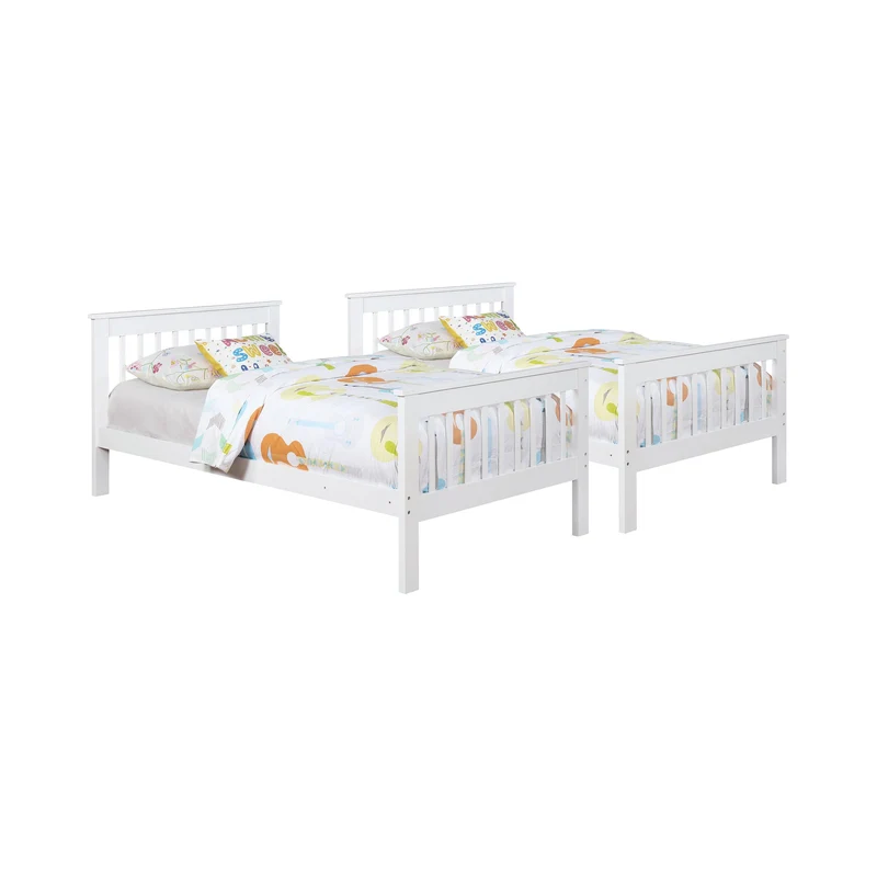 Coaster Furniture Chapman 460244N Wood Twin Over Twin Bunk Bed - White