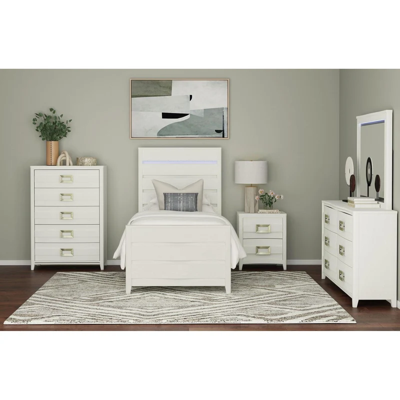 Elements International Tobias B-15990-7-DR 6-Drawer Dresser