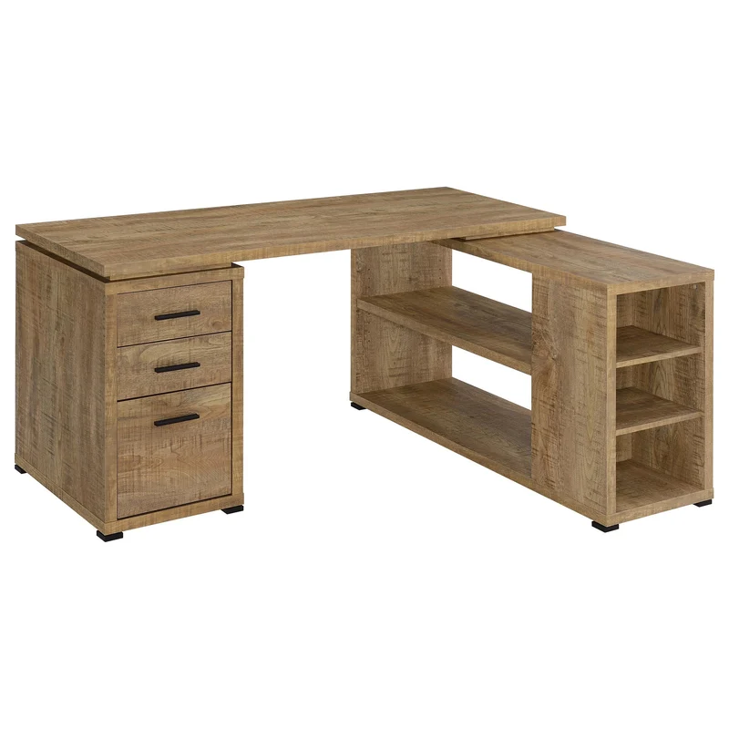 Coaster Furniture Yvette 800786 60-inch 3-drawer L-Shape Computer Desk - Mango