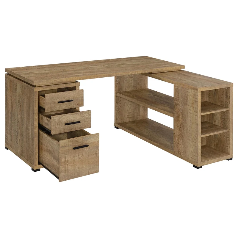 Coaster Furniture Yvette 800786 60-inch 3-drawer L-Shape Computer Desk - Mango
