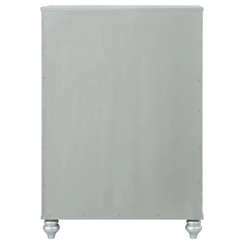 Coaster Furniture Gunnison 223215 5-Drawer Bedroom Chest - Silver Metallic