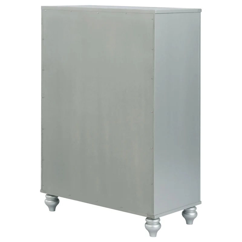Coaster Furniture Gunnison 223215 5-Drawer Bedroom Chest - Silver Metallic