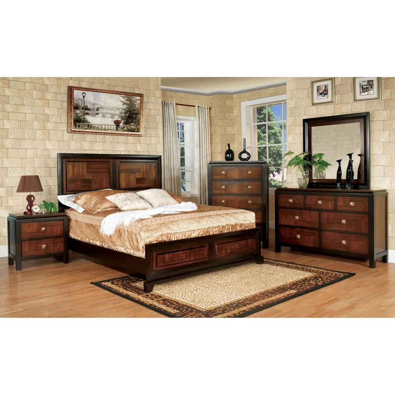 Furniture of America Patra CM7152Q 6 pc Queen Panel Bedroom Set