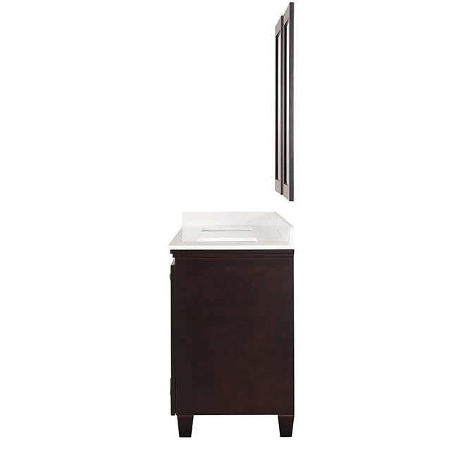 Furniture of America Oliva TM-CT006WH-80+11ES+M Vanity Set with Mirror
