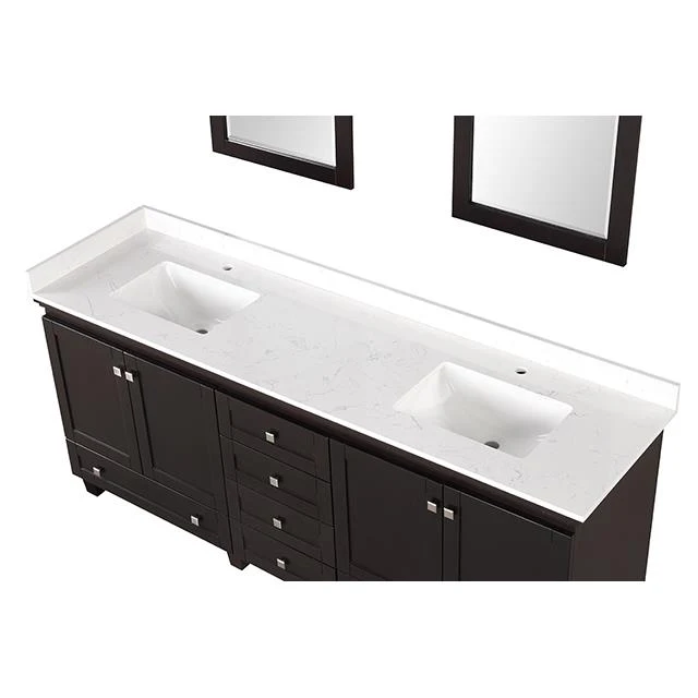 Furniture of America Oliva TM-CT006WH-80+11ES+M Vanity Set with Mirror
