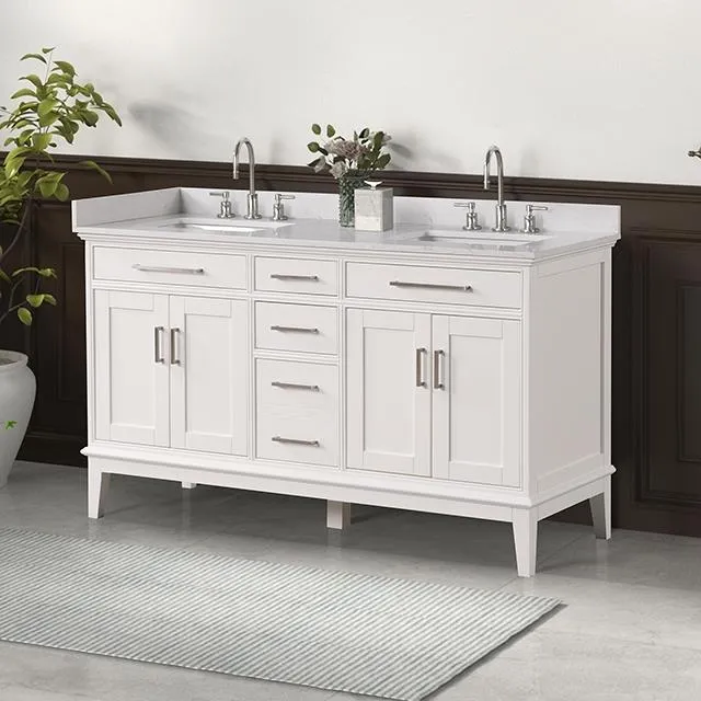 Furniture of America Rimini TM-CT004WH-60+04WH Vanity Set