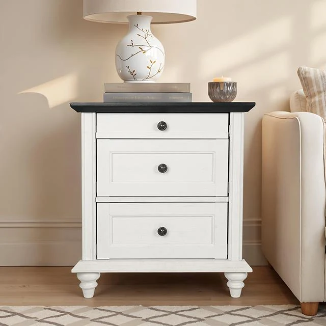 Furniture of America Hyde SL7201WH-N Nightstand