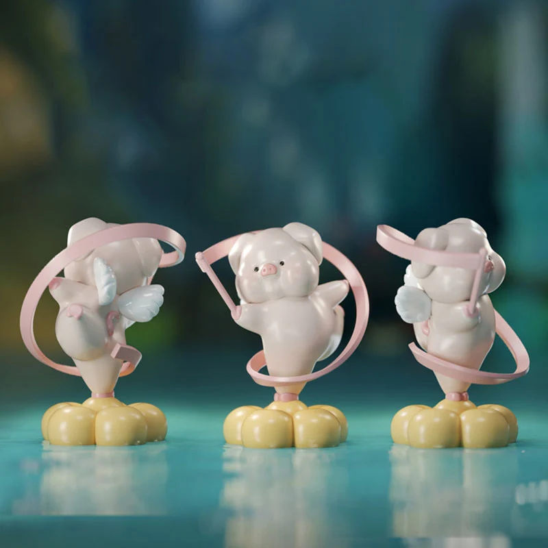 Contemporary Creative Resin Pig-shaped Table Decor With Manual Rotation For Living Room & Entryway