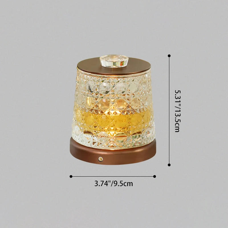 Modern 2-in-1 Multifunctional Lamp Cup Table Lamp - Cylindrical Eye-Caring LED Aluminum Glass Desk Lamp For Bedroom