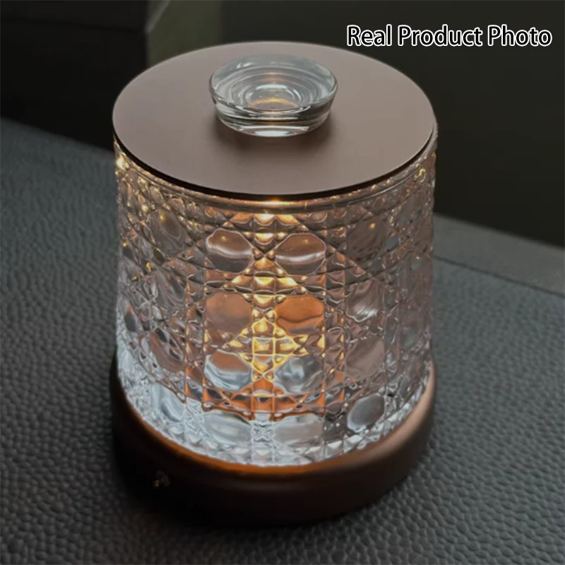 Modern 2-in-1 Multifunctional Lamp Cup Table Lamp - Cylindrical Eye-Caring LED Aluminum Glass Desk Lamp For Bedroom