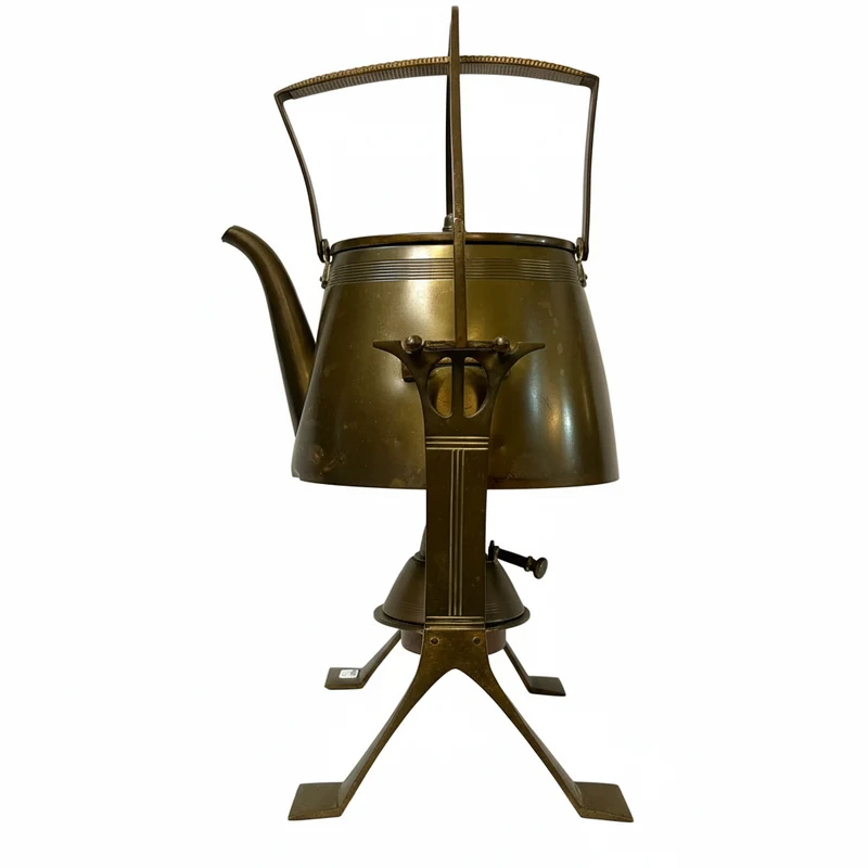 German copper samovar, WMF brand, Jugendstil style