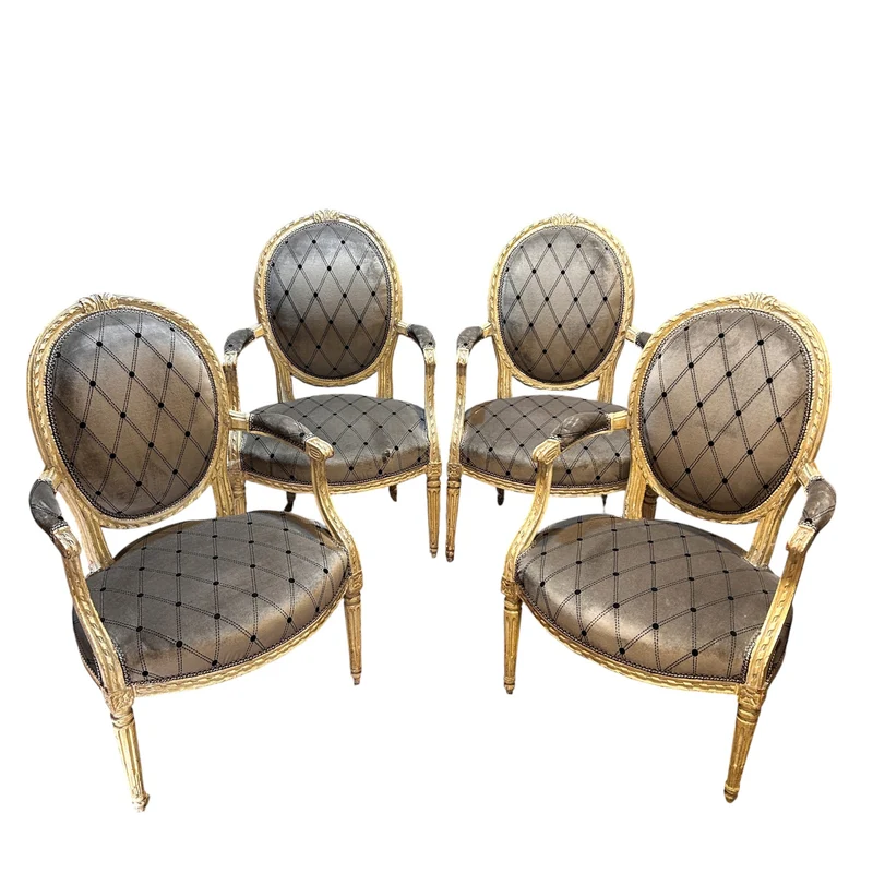 5 Louis XVI style armchairs