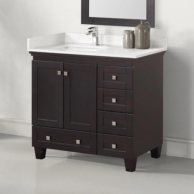 Furniture of America Aprea TM-CT008WH-36+10ES Vanity Set