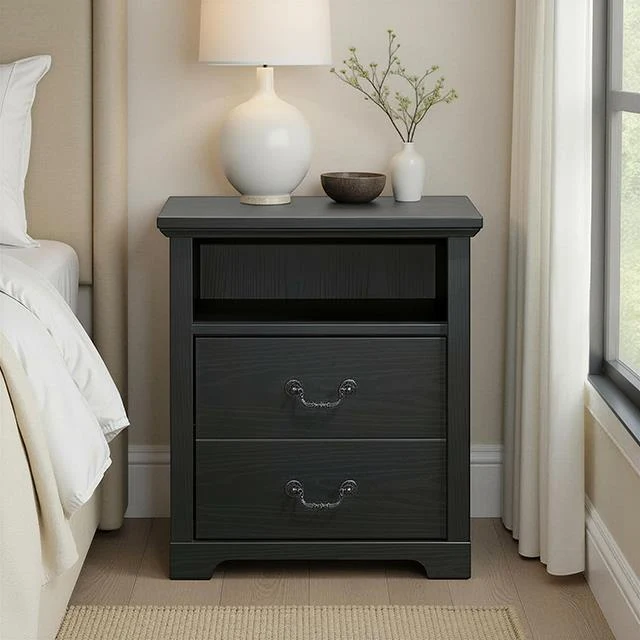 Furniture of America Amble SL7200BK-N Nightstand