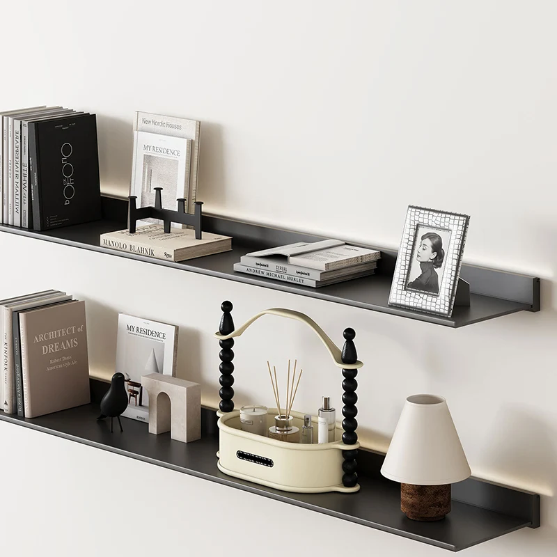 Contemporary Nordic High-Density Resin Oak Wood Oval Desktop Storage Shelf 1/2-Tier For Living Room & Entryway