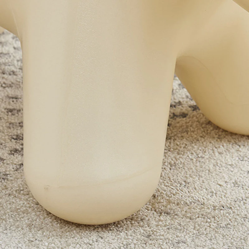 Modern Art Deco PE Plastic Cartoon Elephant Kids Low Stool Backless Armless For Living Room