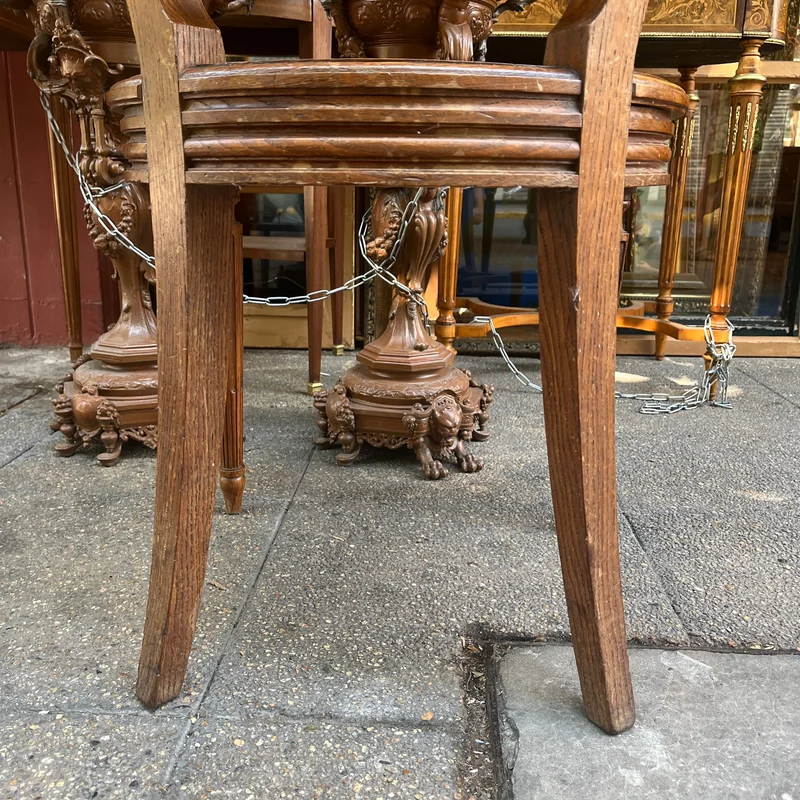 French Louis XVI chair in American oak, early 20th century
