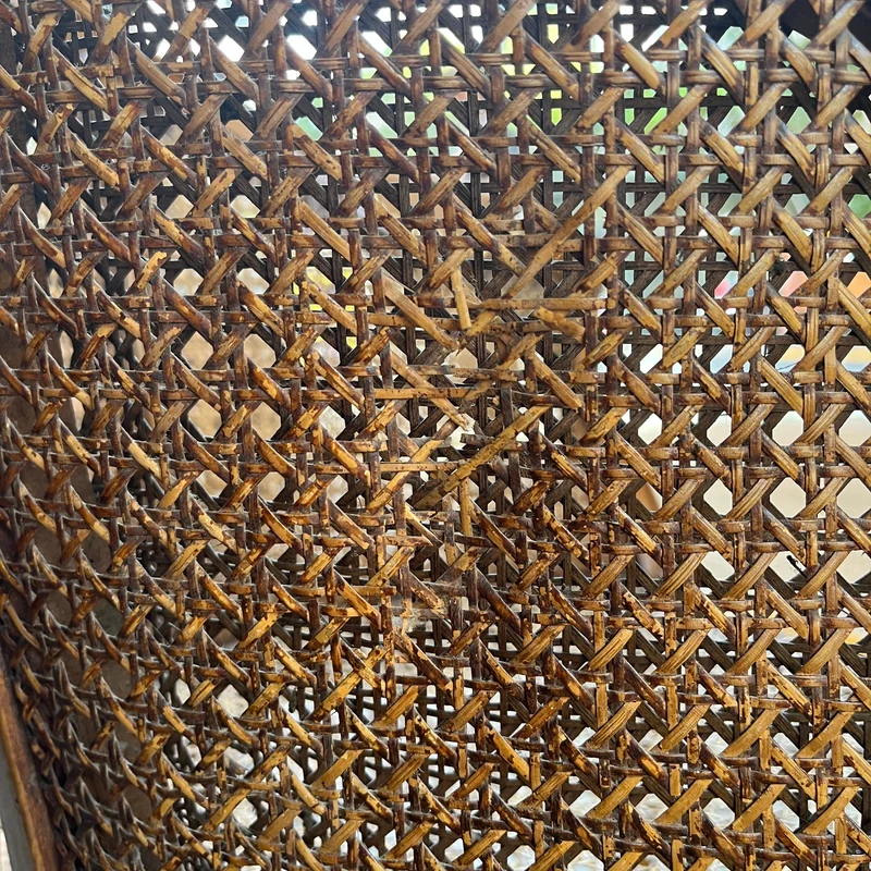 French Louis XV style chair made of rush-seated beechwood and bronze studs circa 1900